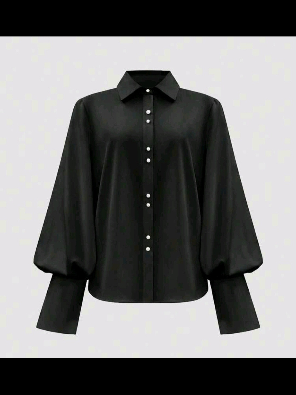 🕯️ Victorian Silky Bishop Sleeve Blouse 🕯️MULTIPLE SIZES BRAND NEW NO TAGS - Picture 4 of 6